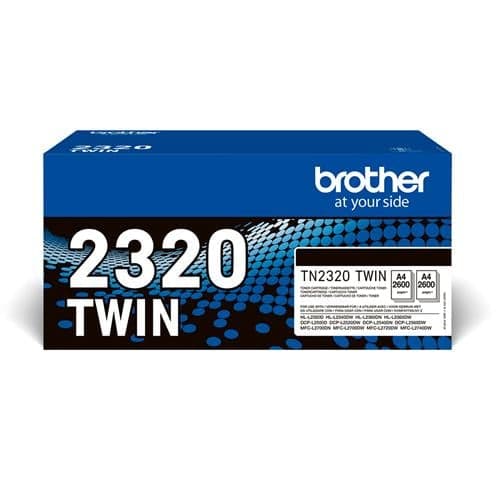 Brother TN2320TWIN. Printing colours: Black, Quantity per pack: 1