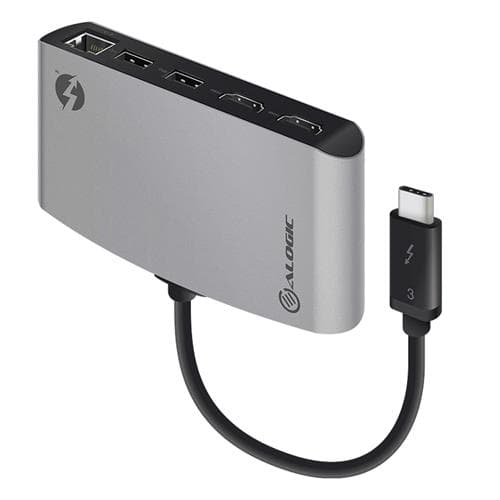 ALOGIC ThunderBolt 3 Dual HDMI PORTABLE Docking Station with 4K  Space