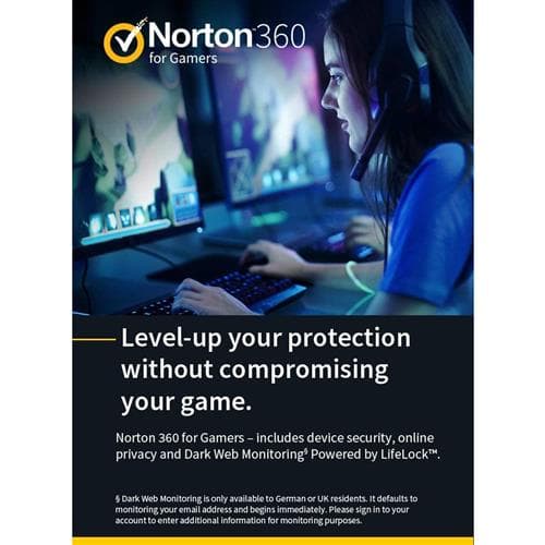 NortonLifeLock Norton 360 for Gamers | Antivirus software | 3 Devices