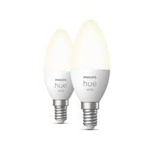 Philips Hue B39 – E14 smart bulb – (2-pack) | Philips Hue White Candle - E14 smart bulb - (2-pack)
