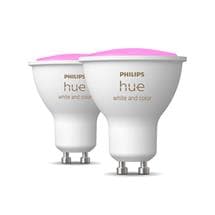 Philips Hue GU10 – smart spotlight – (2-pack) | Philips Hue White and colour ambience GU10 – smart spotlight –