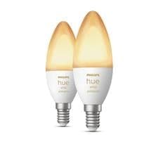 Philips Hue B39 – E14 smart bulb – (2-pack) | Philips Hue White ambience Candle - E14 smart bulb - (2-pack)