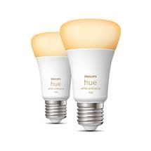 Philips Hue A60 – E27 smart bulb – 1100 (2-pack) | Philips Hue White ambience A60 – E27 smart bulb – 1100 (2-pack)