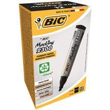 Bic Marking 2300 | BIC Marking 2300 permanent marker Chisel tip Black 12 pc(s)