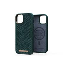 TELCO ACCESSORIES Salmon Leather Magsafe Case - | Njord byELEMENTS Salmon Leather Magsafe Case - iPhone 14 - Green