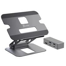 J5CREATE Notebook Stands | j5create JTS327 Multi-Angle 4K Docking Stand | In Stock