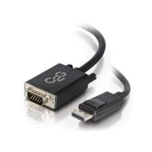 C2G - LegrandAV Displayport Cables | 2m DisplayPort Male to VGA Male Adapter Cable Black