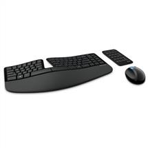 Keyboard And Mouse Bundle | Microsoft Sculpt Ergonomic Desktop keyboard RF Wireless English Black