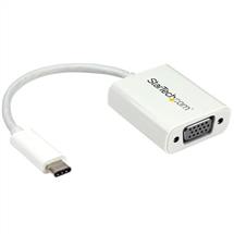 StarTech.com USBC to VGA Adapter  Black  1080p  Video Converter For