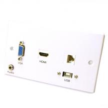 10m Cable Kit VGA Audio HDMI USB B Cat6 | Quzo UK