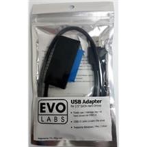 Evo Labs USB 3.0 A (M) to SATA (M) Black Retail Packaged Converter