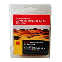 Kodak Remanufactured Canon Black (PG540XL) & Colour (CL541 XL) Inkjet