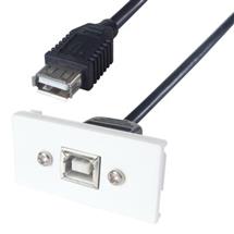 USB type B module on front to type A female | Quzo UK
