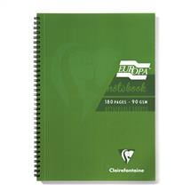 Paper Notebooks | Clairefontaine Europa A5 Wirebound Card Cover Notebook Ruled 180 Pages