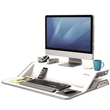 Fellowes Sit Stand Desk Riser  Lotus Height Adjustable Sit Stand Desk