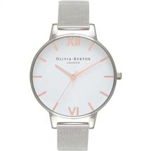 Olivia Burton Ladies" Big Dial Stainless Steel Watch - OB16BD97