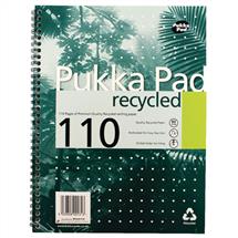 Pukka Pad A4 Wirebound Card Cover Notebook Recycled Ruled 110 Pages