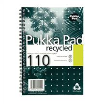 Pukka Pad A5 Wirebound Card Cover Notebook Recycled Ruled 110 Pages