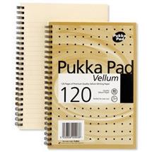 Pukka Pad Vellum A4 Wirebound Card Cover Ruled 120 Pages Yellow (Pack