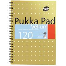 Pukka Pad Vellum A5 Wirebound Card Cover Ruled 120 Pages Yellow (Pack
