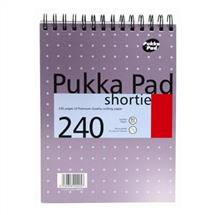 Pukka Pad Shortie 178x235mm Wirebound Card Cover Ruled 240 Pages