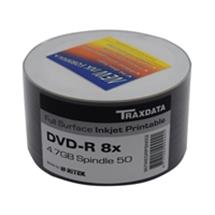 Ritek Traxdata DVD-R 8X 50PK Boxed Printable | Quzo UK