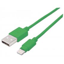 Manhattan Lightning Cables | Manhattan USBA to Lightning Cable, 15cm, Male to Male, MFi Certified