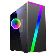 Spire Seven Gaming Case w/ Acrylic Window, Micro ATX, RGB Fan & Front