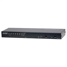 1x8 Port CAT5 High Density KVM Switch over IP with 1 local/remote user
