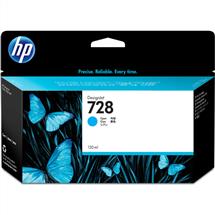 HP 728 | HP 728 130ml Cyan DesignJet Ink Cartridge. Colour ink type: Dyebased