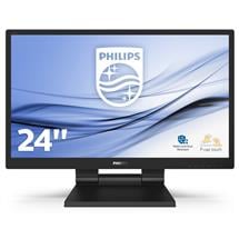 Philips LCD monitor with SmoothTouch 242B9T/00 | 24&quot; Black LED Monitor Full HD Speakers Height Adjustable VGA