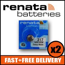 Watch Batteries | 2 x Renata 317 Watch Battery 1.55v SR516SW  Official Renata Watch