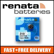 Watch Batteries | 1 x Renata 319 Watch Battery 1.55v SR527SW  Official Renata Watch