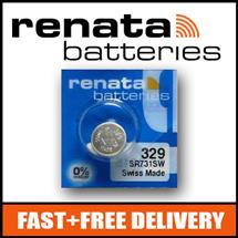 Watch Batteries | 1 x Renata 329 Watch Battery 1.55v SR731SW  Official Renata Watch