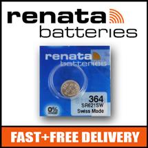 Renata RENATA364_1 | 1 x Renata 364 Watch Battery 1.55v SR621SW  Official Renata Watch