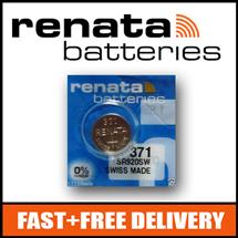 Watch Batteries | 1 x Renata 371 Watch Battery 1.55v SR920SW  Official Renata Watch