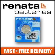Watch Batteries | 1 x Renata 395 Watch Battery 1.55v SR927SW  Official Renata Watch