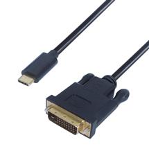 Dp Building Systems  | CONNEkT Gear 2m USB 3.1 Connector Cable Type C male to DVI D 24+1 male