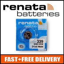 1 x Renata 339 Watch Battery 1.55v SR614SW  Official Renata Watch
