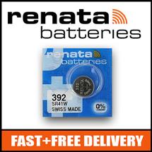 1 x Renata 392 Watch Battery 1.55v SR41W  Official Renata Watch