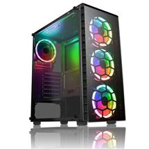 Spire Raider ATX Gaming Case w/ Window, Front & Back RGB Fans with