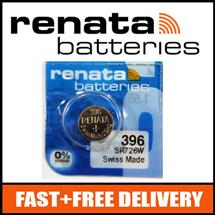 1 x Renata 396 Watch Battery 1.55v SR726W  Official Renata Watch