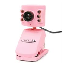 Spire 1.3MP Pink Webcam with Mic, USB | Quzo UK