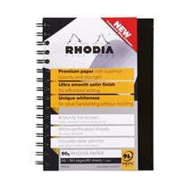 Rhodia Hardback Business Wirebound Notebook A4 Black PK3