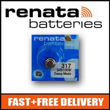 1 x Renata 317 Watch Battery 1.55v SR516SW  Official Renata Watch