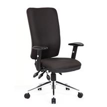 Chiro High Back Chair with Arms Black OP000006 | In Stock
