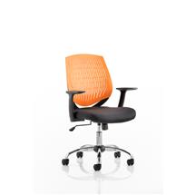 Dura | Dura Medium Back Task Operator Office Chair With Arms Orange