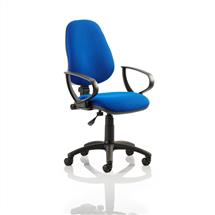 Eclipse I Office Chairs | Eclipse Plus I Blue Chair With Loop Arms KC0015 | Quzo UK