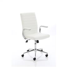 Ezra Office Chairs | Ezra Executive White Leather Chair EX000189 | In Stock