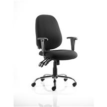 Lisbon Office Chairs | Lisbon Chair Black Fabric With Arms OP000073 | Quzo